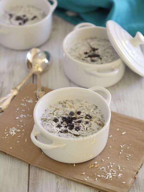 This blueberry coconut chia pudding is an easy, healthy dessert you can feel good about eating.