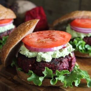 BBQ Beef Beet Burgers.