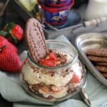Chocolate berry chia coffee parfaits.