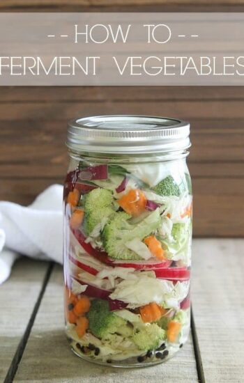 How to ferment vegetables
