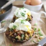 Jalapeno cilantro hash stuffed portobellos.