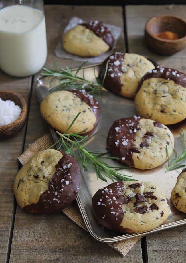 Rosemary cayenne chocolate chip cookies