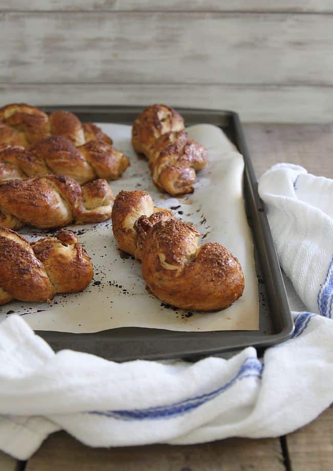 Apple cinnamon pretzel twists