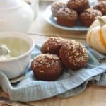 Pumpkin hazelnut muffins.