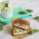 Fennel cheddar chicken panini.