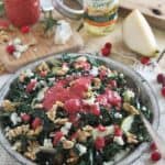 Chopped winter kale salad.