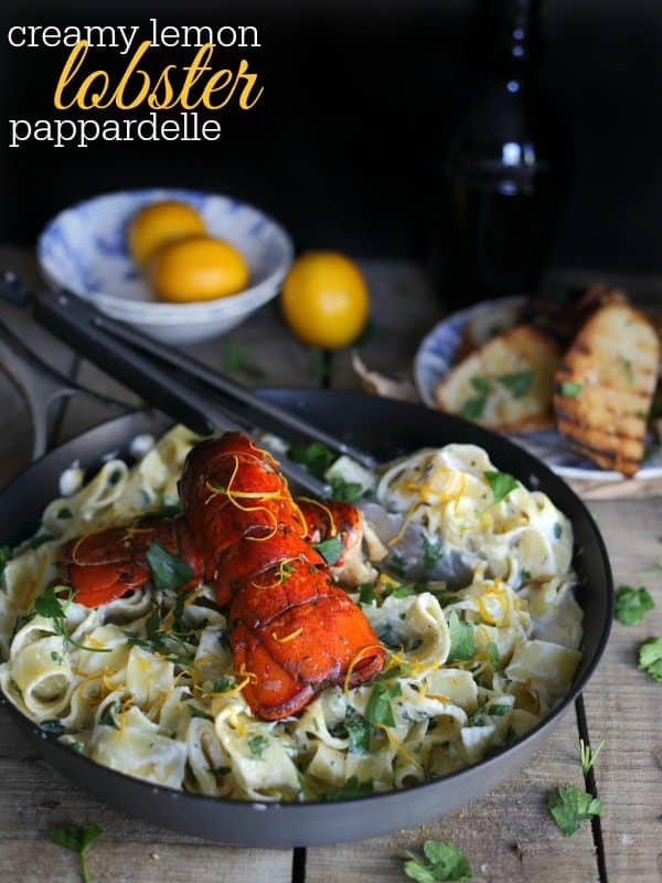 Creamy Lemon Lobster Pappardelle