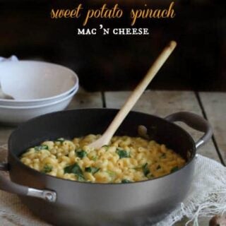 Sweet Potato Spinach Mac and Cheese