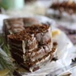 Chocolate gingerbread loaf.