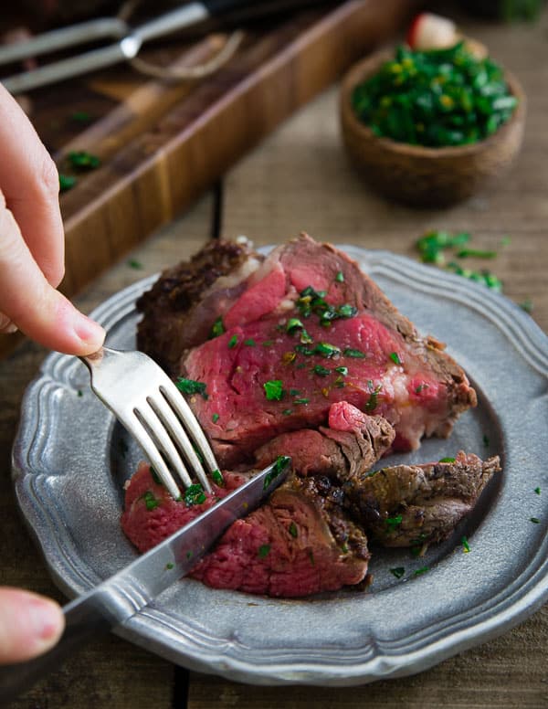 Balsamic Dijon Beef Tenderloin - Beef Tenderloin Valentine's Day Dinner