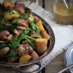 Bacon and greens potato salad.