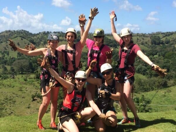 Zipline group shot