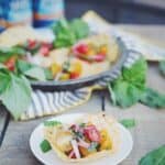 Cheddar tomato salad cups.