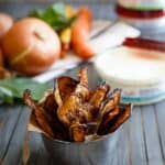 Eggplant chips.