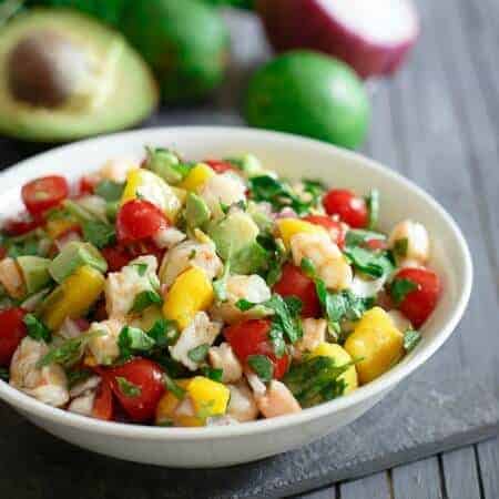 Easy Shrimp Avocado Mango Salad