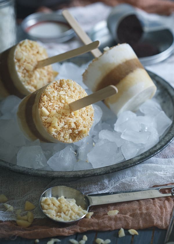 Coconut Coffee Cream Ice Pops