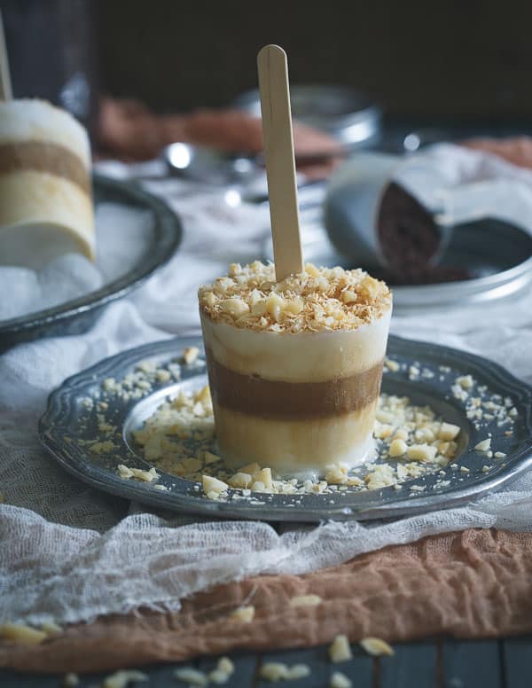 Toasted Coconut Coffee Cream Pops