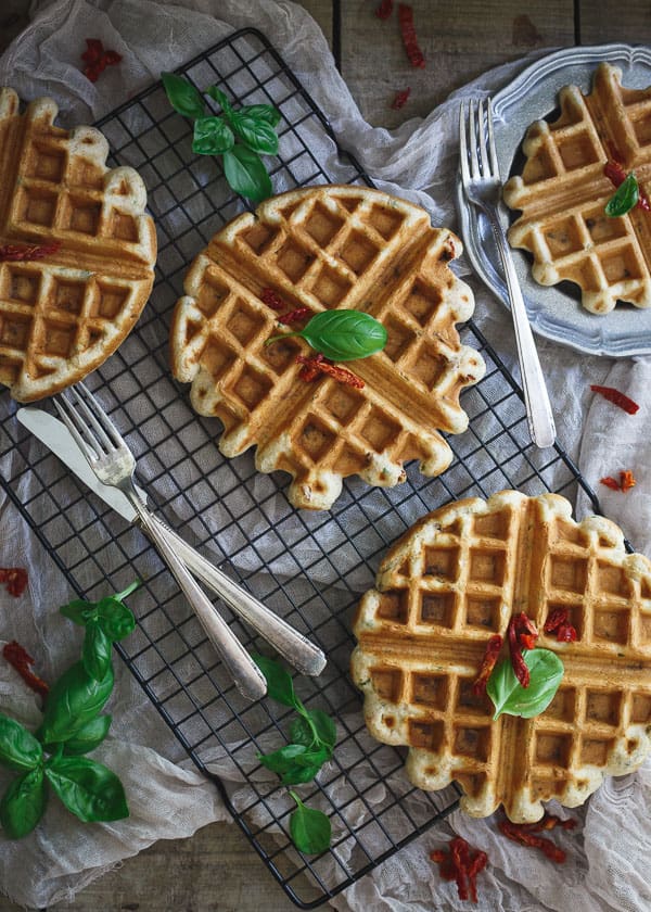 Hummus Waffles