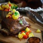Grilled BBQ short ribs.