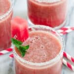 Watermelon margarita shooters.