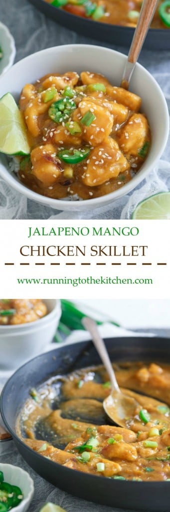 25 minute jalapeno mango chicken skillet.