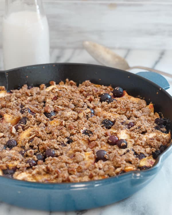 Gluten Free Peach Blueberry Buckle