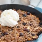 Peach blueberry buckle.