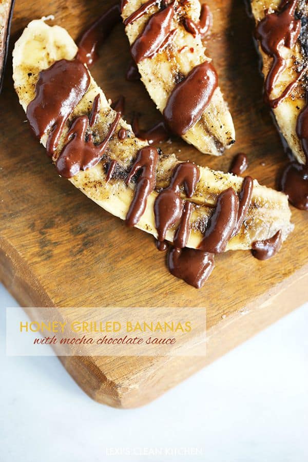 honey grilled bananas