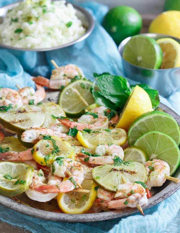 Citrus Grilled Shrimp Skewers