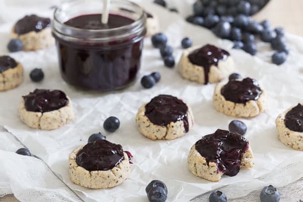 Paleo Blueberry Thumbprints 