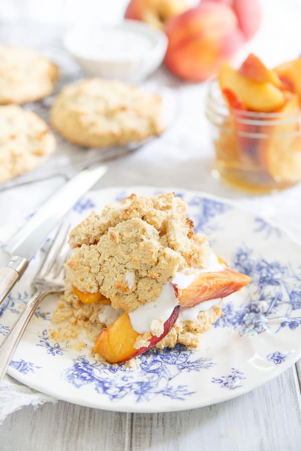 Peach Paleo Shortcake 