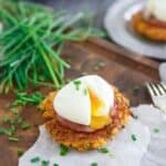 Sweet potato egg breakfast fritter sandwich.