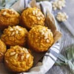 Pine nut herb pumpkin muffins.