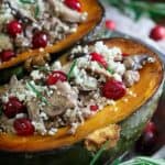 Stuffed kabocha squash.