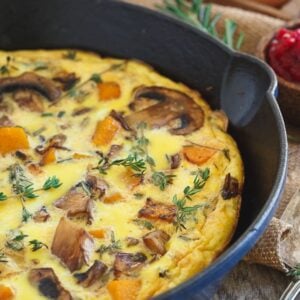 Thanksgiving breakfast frittata.