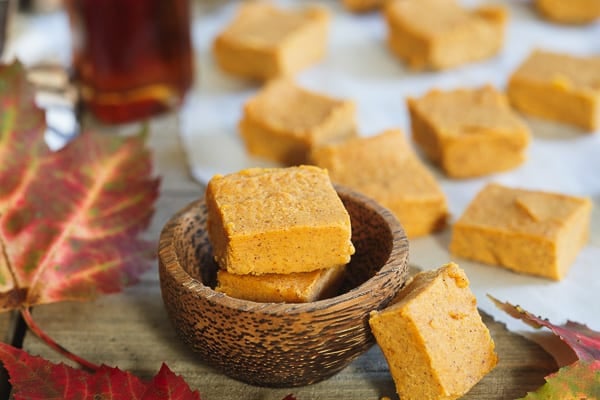 Paleo pumpkin fudge