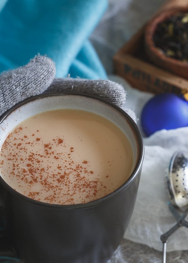 Coconut chai hot toddy cocktail