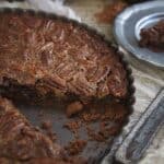 Chocolate pecan tart.