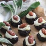 Ricott honey stuffed prunes.