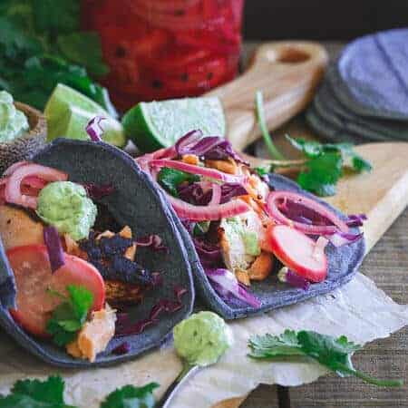 Blackened Salmon Tacos