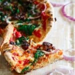 Chorizo skillet pizza.
