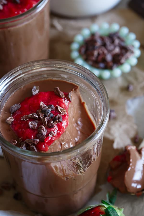 Paleo Chocolate Mousse makes the most luscious and decadent Valentine's Day dessert!