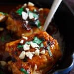 Sticky Thai chicken.