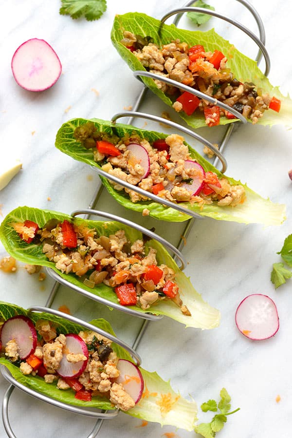 Thai Chicken Lettuce Wraps