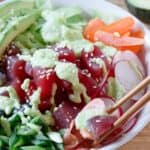 Tuna sushi bowl.