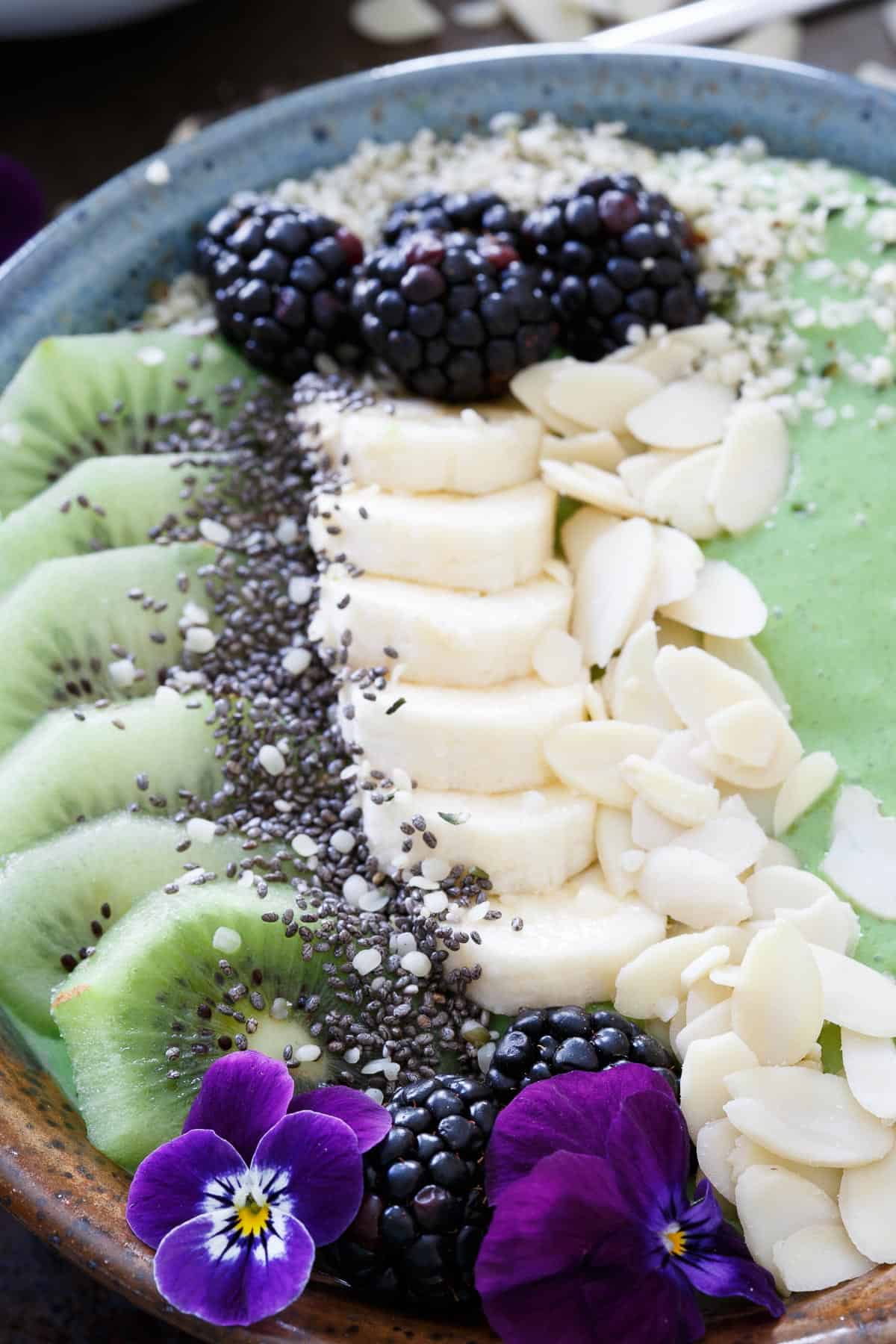 Avocado Pineapple Smoothie Bowls are a healthy way to start off your day