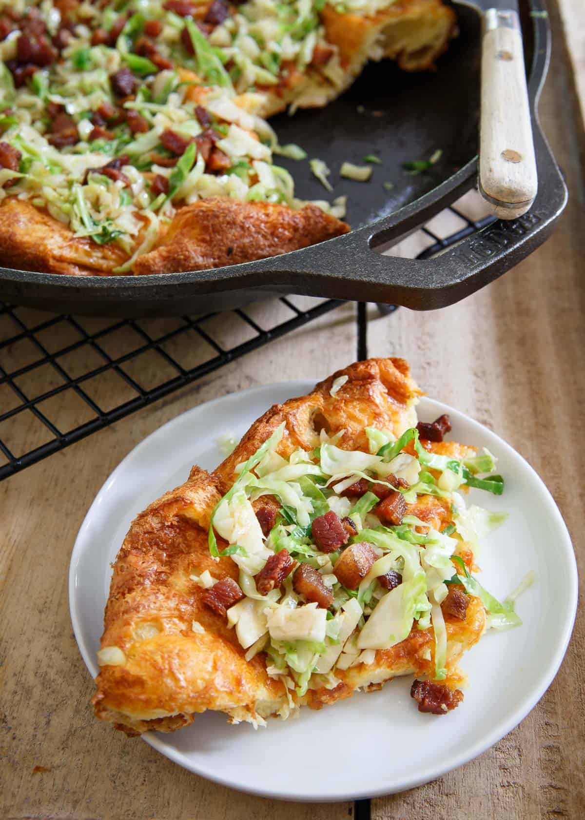 This Cheddar Dutch Baby is a quick and easy breakfast for dinner or perfect weekend brunch.