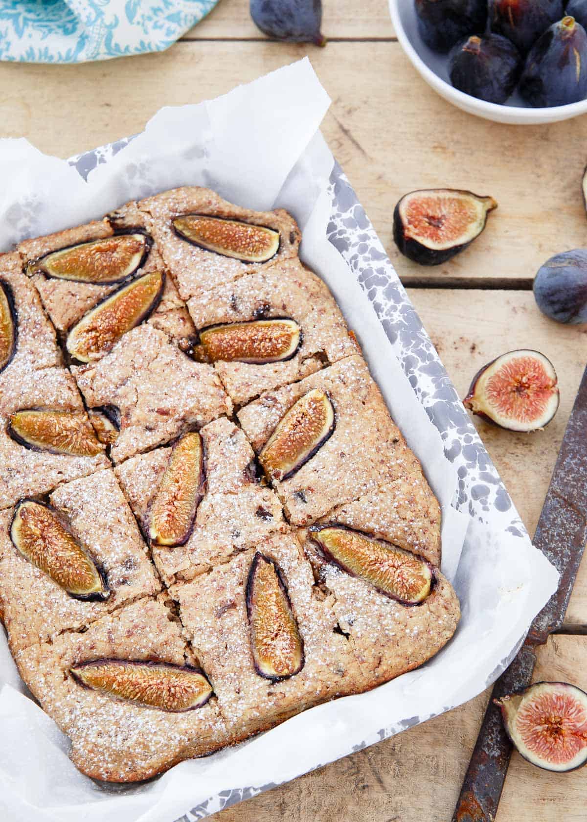 Gluten Free Ricotta Almond Fig Cake is the perfect summer breakfast or afternoon snack.