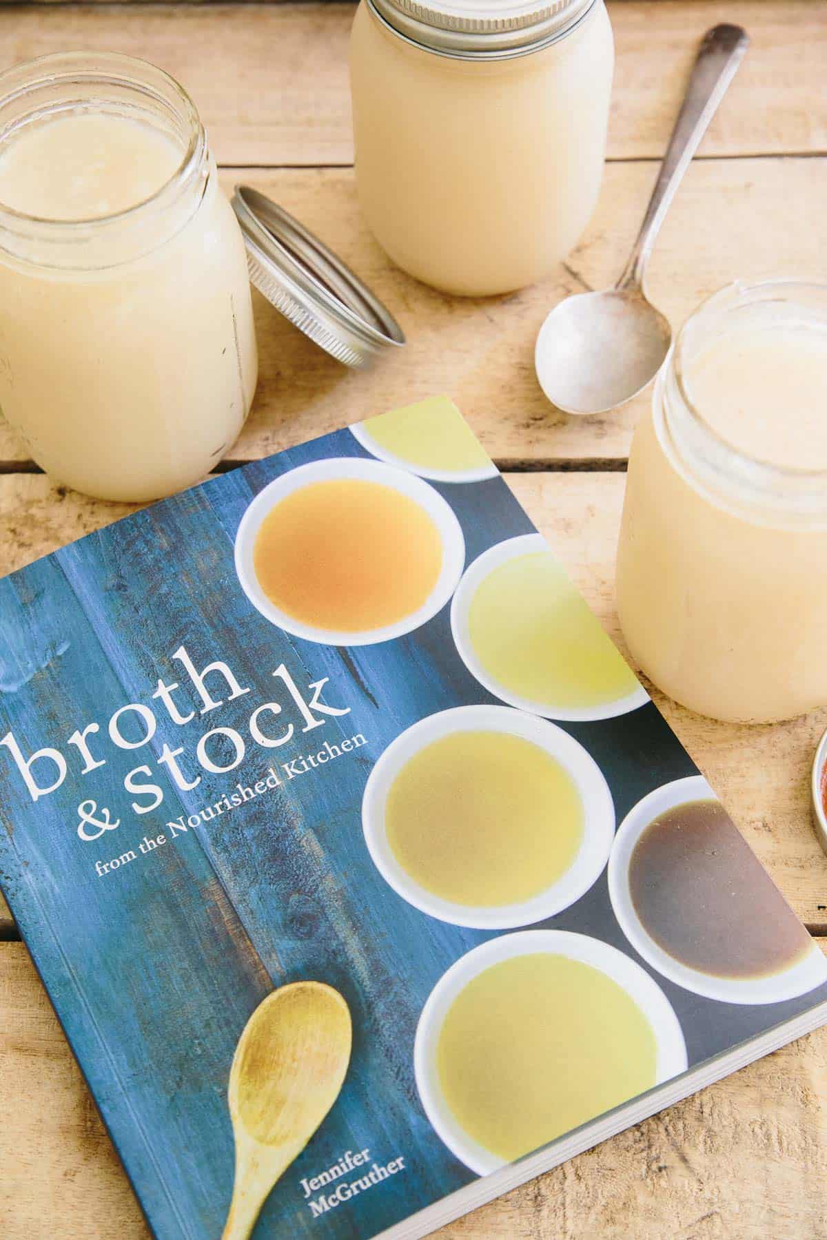 Homemade Chicken Bone Broth from broth & stock by Jennifer McGruther is used in this Sopa de Lima recipe.
