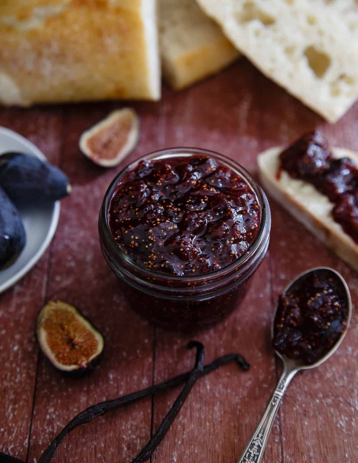 These fig preserves are infused with real vanilla bean for a sweet spread that has endless uses. Try slathering on bread or serving alongside a cheese tray.